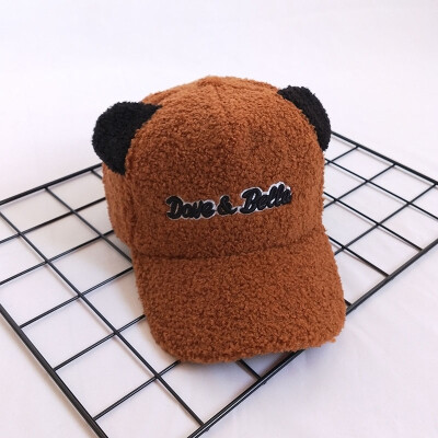 

Babys autumn&winter hat new product new male female white white white soft soft ear baby baseball cap warm