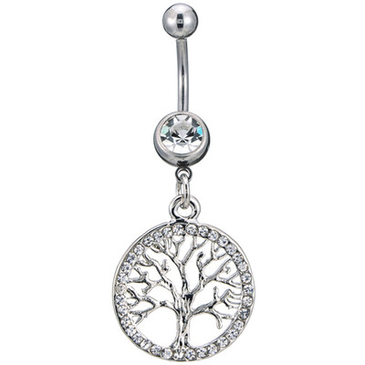 

Happy lucky tree navel Ring Pendant Earring