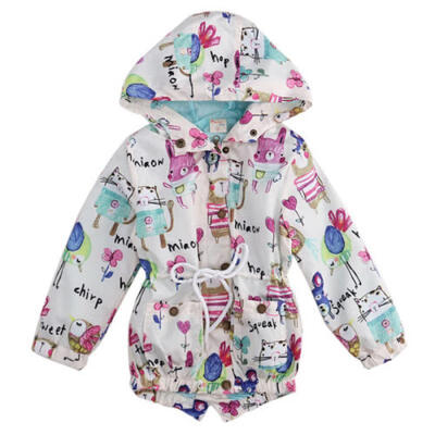 

Canis Children Kids Boys Girls Long Sleeve Graffiti Jacket Coat Hooded Outerwear