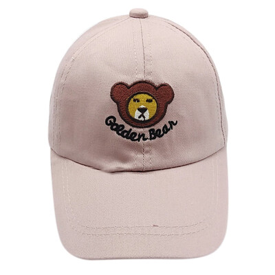 

Kids Visors Hats Cartoon Bear Print Casual Baseball Caps Adjustable Sun Protection Hats Children Outdoor Hats