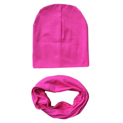 

Baby Hat Nice Solid Cotton Children Hat Scarf Collar Spring Baby Cap Kids Boys Girls Beanies Infant Toddler Hats Set