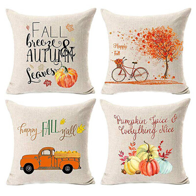 

Tailored 4Pcs Home Decor Cushion Cover Graffi Style Throw Pillowcase Pillow Covers