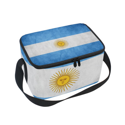 

ALAZA Misc Flag Of Argentina Lunch Box Insulated Lunch Bag Large Cooler Tote Bag for Men Women Girls Boys