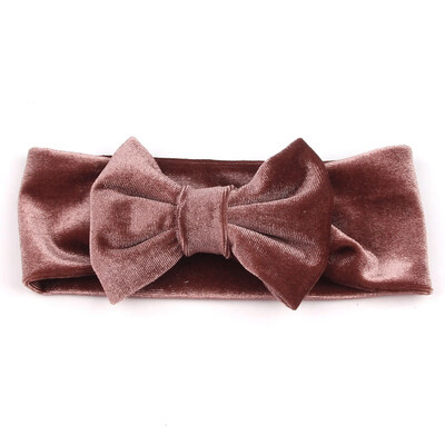 

Baby girl Headbands gold velvet bow elastic hair accessories Kids Hair Accessories Baby Cute bow hairband