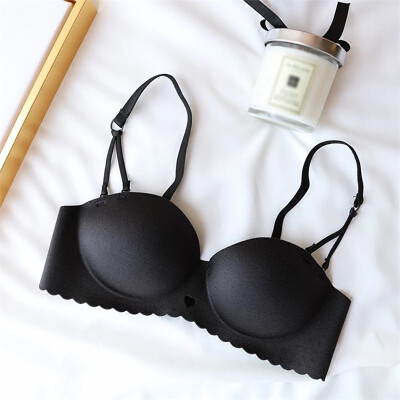 

Sexy One-Piece Deep U Cup Bras For Women Push Up Lingerie Seamless Bra Wire Free Bralette Backless Plunge Intimates Female