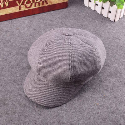 

Hat Female Autumn&Winter Chao Baitao British Beret retro wool octagonal hat Japanese fashion duck tongue hat