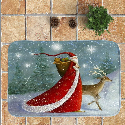 

Tailored Christmas Festival Entrance Door Bathroom Mat Indoor Bath Decor