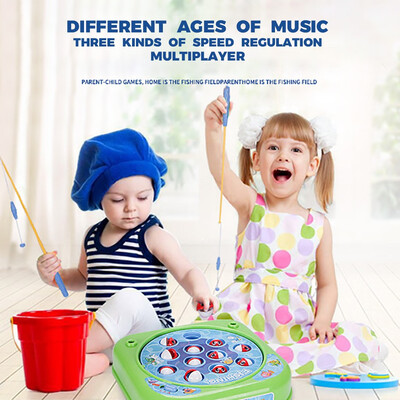 

YIWULAChild Baby Cute Intellectual Fishing Tool Automatic Music Fishing Game Toy
