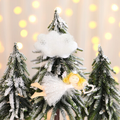

Tailored Christmas Crafts Christmas Tree Ornaments Cloud Angel Pendant