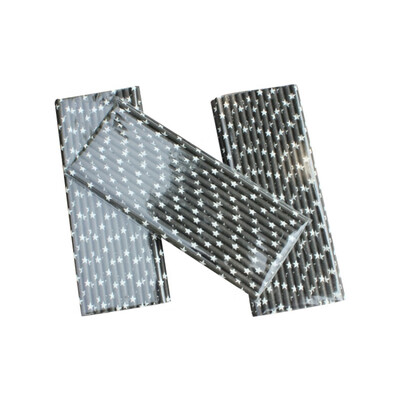 

25pcs Black Drinking StrawsWhite Stars Pattern Paper Straws Wedding Party Birthday Decoration New