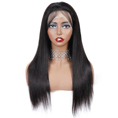 

Amazing Star Straight Malaysian Hair Lace Wigs Malaysian Virgin Human Hair Lace Wigs with Baby Hair Soft&Bouncy Natural Color