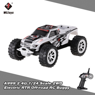 

WLtoys A999 24G 124 Scale 2WD Full-Scale Speed Switch Electric RTR Off-road Buggy RC Car