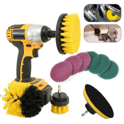 

10PcsSet Tile Grout Power Scrubber Cleaning Drill Brush Kit Scrub Tub Cleaner Tools