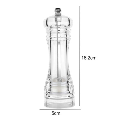 

Acrylic Transparent Pepper Grinder Manual Pepper Grinder Ceramic Core Portable Multi-purpose Seasoning Bottle