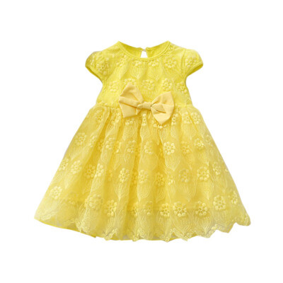 

2019 New Summer NewBorn Baby Girls Dress Lace Mesh Girls Infant Clothes Pink Princess Dress Children Clothes Baby Girls Dress