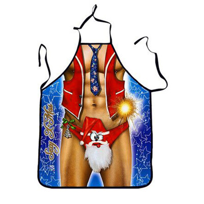 

Tailored Women And Mens Christmas Print Snowflake Cooking Kitchen Halter Apron