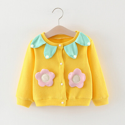 

Cotton Sweater Top Baby Girls Cardigan Autumn Coat Baby Children Clothing Girls Knitted Cardigan Sweater Kid Spring Clothes
