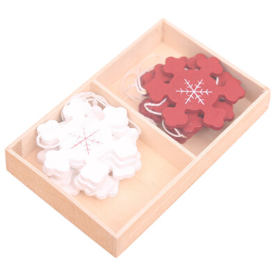 

Toponeto Merry christmas diy pendant box wooden mini xmas tree bells decoration