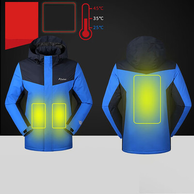 

Toponeto Mens New Style Smart USB Electric Heating Warm Down Charge Jacket Coat