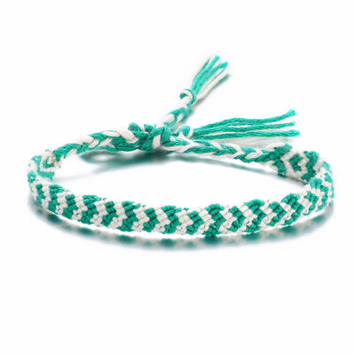

1Pc Vintage Multicolor Bohemian Woven Cotton Handmade Bracelet Anklet For Women Men Rattan Friendship Bestfriend Bracelet Charms
