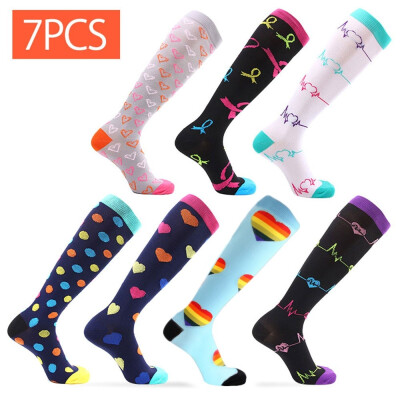 

Multi-style 8PCS Compression Socks 15-20 MmHg Is The Best Sports&Medical for Men&Women In Running Sports Travel Nurses