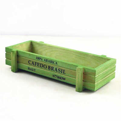 

Colourful Rectangle Plant Table Home Pot Plant Boxes Crates Flower Garden Wooden Decor Decorative