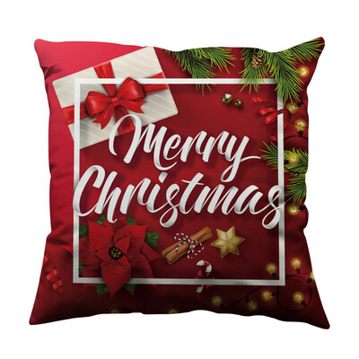 

Tailored Christmas Pillow Case Glitter Cotton Soft Sofa Throw Cushion Cover Home Decor