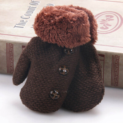 

Arrival Winter Baby Boys Girls Knitted Gloves Warm Rope Full Finger Mittens Gloves For Children Toddler Kids