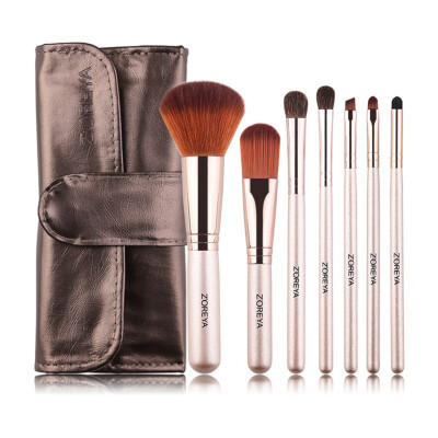 

7Pcs Eyebrow Foundation Powder Brushes Makeup Brush Sets pincel maquiagem Make Up Brushes Cosmetic Bag support wholesale Brush