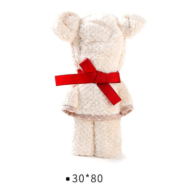 

Lovely Coral Fleece Bear Towel Microfiber Towel Super-absorbent Face Towel