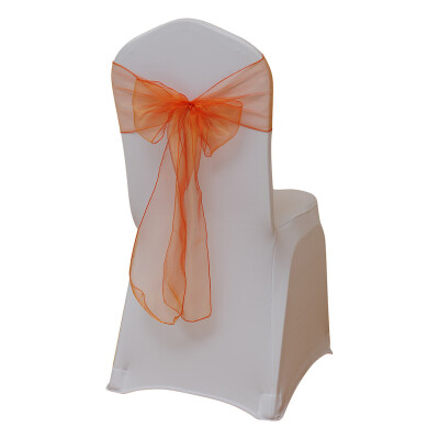 

Toponeto 10PCS Hotel Banquet Solid Color Flower Chair Back Band Covers Wedding Party Decoration