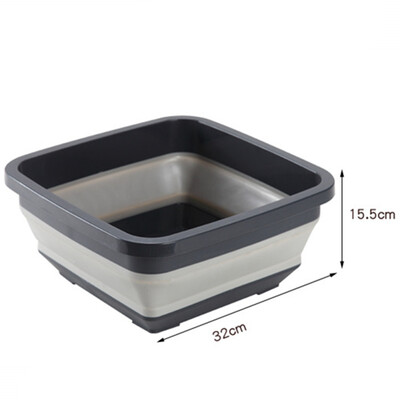 

Household Plastic Washbowl Retractable Foldable Washbasin Multifunction Portable Washbowl For Outdoor Travel