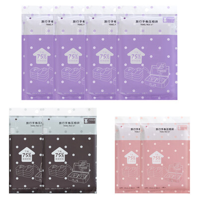 

8 Pcs Roll Up Compressed Bag Compression Clothes Luggage Storage Bags Vacuum Space Saver for Travel