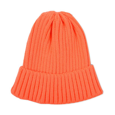 

Kids Boy Girl Hat Winter Hat Simple Concise Solid Color Knit Comfortable Beanie Cap