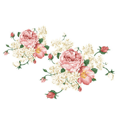 

3D beautiful peony Flower Sticker Wall Decals For Kid Room Bedroom Living Room Decorative Stickers 60X90 CM