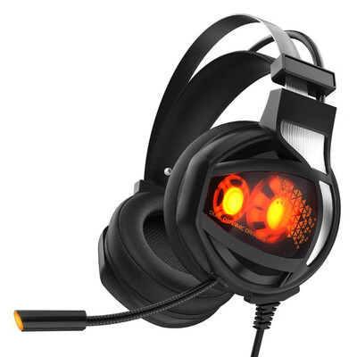 

V9 Portable Dual Moving Coil Headphone Game Earphone Stereo Sweatproof USB Wired Headset with Pluggable Microphone