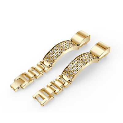 

〖Follure〗Replacement Metal Watch Bands With Rhinestone for Fitbit Alta Smart Watch GD