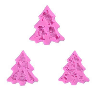 

Christmas Tree Silicone Cake Mold Cake Fondant Chocolate Mould Pudding Jelly Handmade Soap Rice Ball Mould