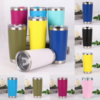 

US New 20oz Stainless Steel Vacuum Tumbler Insulated Travel Coffee Mug Cup Flask