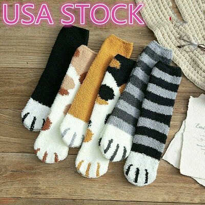 

Winter Cat Claws Cute Thick Warm Sleep Floor Socks