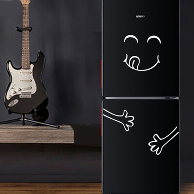 

Toponeto Cute Sticker Fridge Happy Delicious Face Kitchen Fridge Wall Stickers Art