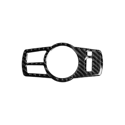 

Compatible with BMW F10 F07 F01 F25 F26 Carbon Fiber Interior Headlight Shift Button Decorative Cover Car Styling Sticker 5 Series
