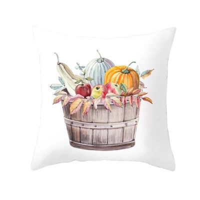 

Thanksgiving Day Printed Pillow Case Cover Square 45cm45cm Halloween Pillowcase Home Decorative Supplies