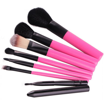 

Professional Makeup 7pcs Sets Make Up Bag Brush Full Cosmetics Brushes Eyebrow Powder Lipsticks Shadows Kits