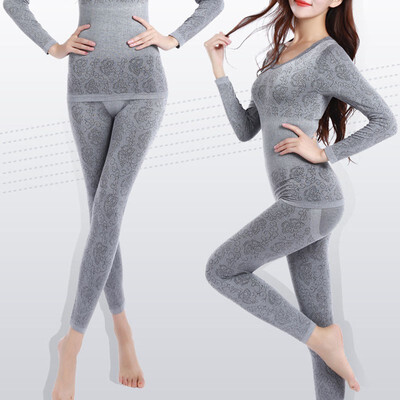

Winter Women Long Johns Thermal Underwear Suit Thick Modal Underwear Female Clothing