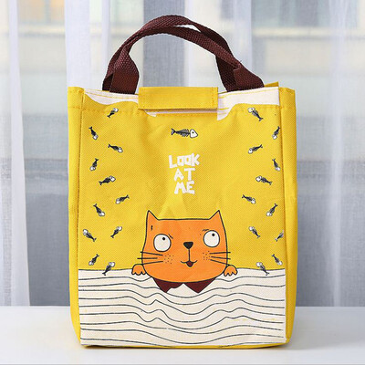 

Gobestart Portable Lunch Bag Tote Picnic Insulated Cooler Zipper Organizer Lunch Box