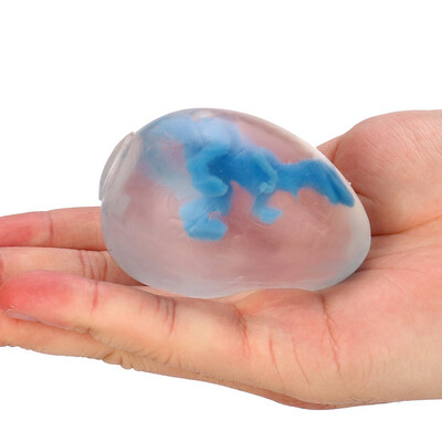 

〖Follure〗Clear Dinosaur Egg Toy Squeezable Stress Toy Stress Relief Ball For Fun