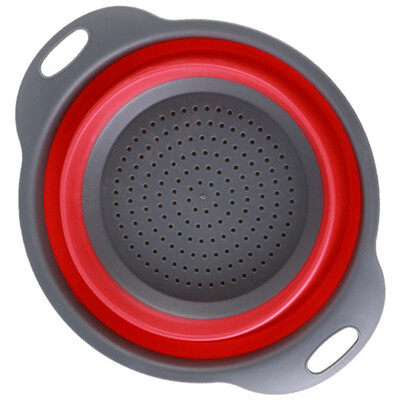 

Folding Collapsible Silicone Colander Strainer Kitchen Fruit Filter Basket Small