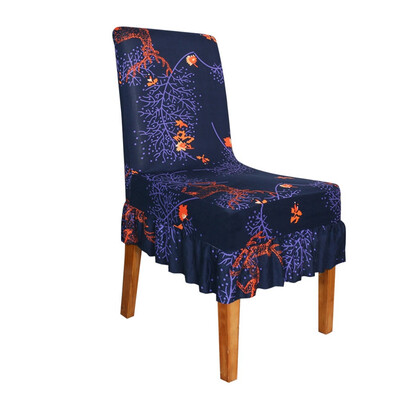 

Chair Cover Printed Stretch Anti-dirty Elastic Seat Cover For Wedding Party Home Kitchen Dining Room Office Decoration