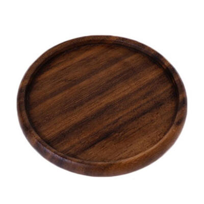 

Retro Beech Black Walnut Wood Coaster Insulation Cup Mat Household Square Round Coaster Home Decoration Accessories